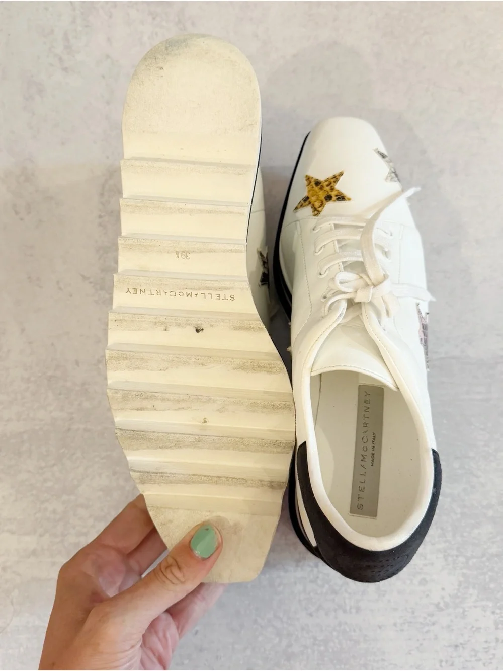 Stella McCartney Elyse star platform oxfords